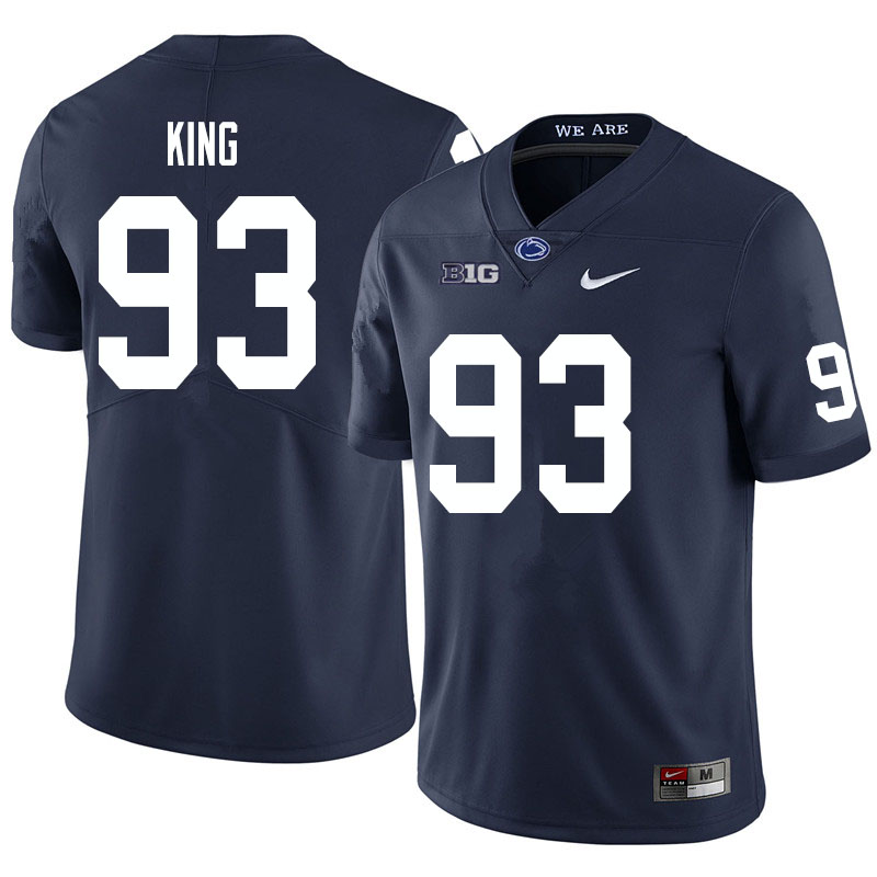 NCAA Nike Men's Penn State Nittany Lions Bradley King #93 College Football Authentic Navy Stitched Jersey JHV3598IA